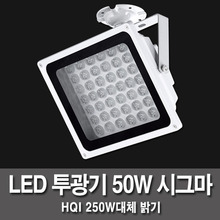 LED노출투광기 시그마 백색 50W